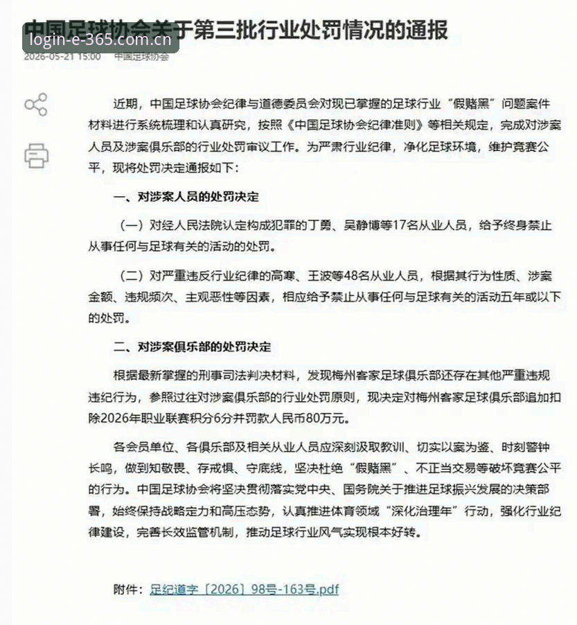 官网入口在哪功能详解 足协第三批禁足名单全面解析:365官网入口数据视角下的65人处罚图谱